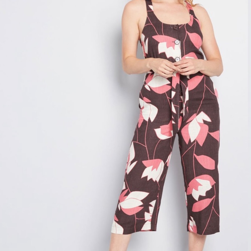 Cropped floral jumpsuit from ModCloth